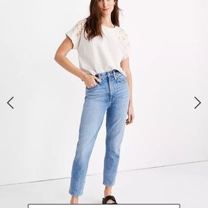 MADEWELL 25, Mom jeans light wash